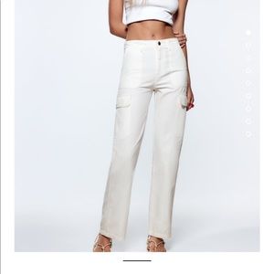 Zara White Cargo Pants